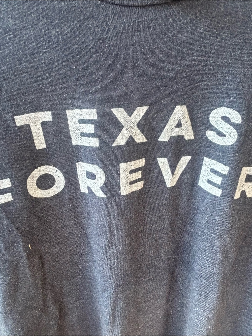 Size Large Navy "Texas Forever" Graphic Tee - Picture 4 of 6